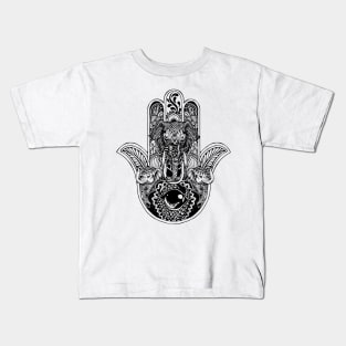 Hamsa Hand Elephant Kids T-Shirt